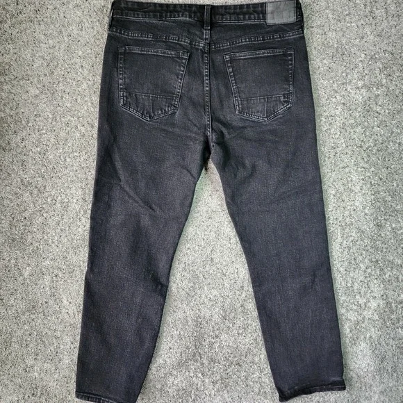 Aeropostale Jeans Mens 36x30 Black Slim Straight Faded Stretch Denim Excellent - Picture 7 of 16
